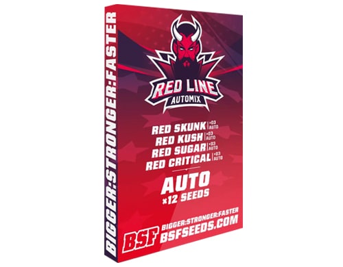 Kit mit auto Cannabissamen Red Line Automix von Sensoryseeds Shop